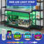 Support d'aquarium 55 à 75 gallons avec DEL RVB et prises de courant
