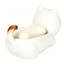 Porte-savon en céramique 1 pièce (blanc)
