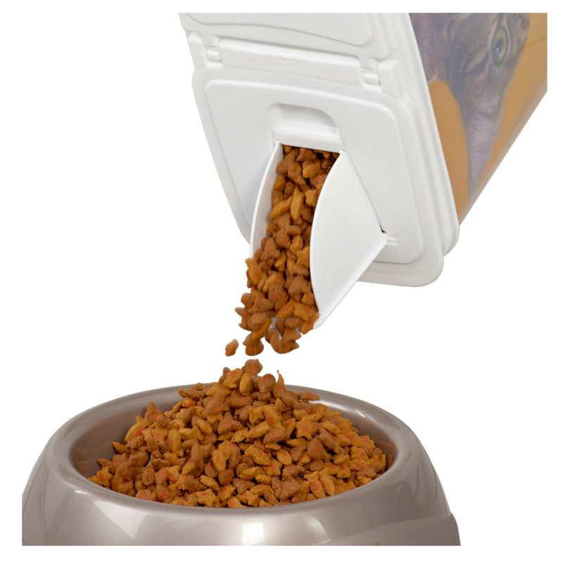 Distributeur de nourriture pour animaux Buddeez 8QT avec double bec verseur