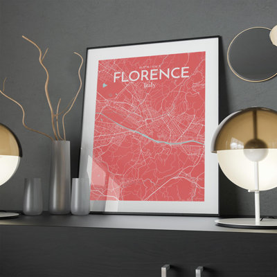 " Florence Italy City Map "