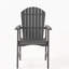 Chaises de salle à manger en bois de 2, gris foncé - pour la durabilité extérieure et le style 2 po pour la cour-1282344833