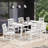 Reata Rectangular 6 - Person 66.9'' L Outdoor Dining Set with 6 Chairs-307943390
