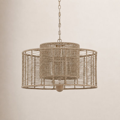 Dimmable Stainless Steel 4-Light Pendant