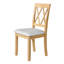 Ensemble de 2 chaises de salle à manger confortables, pieds en bois d'hévéa, lin moderne, cuisine/maison-1924471489
