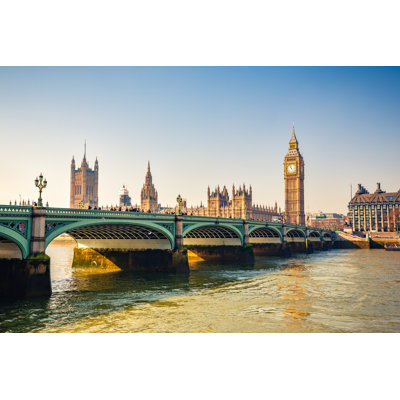 Houses Of Parliament, London by Sborisov - Wrapped Canvas Print