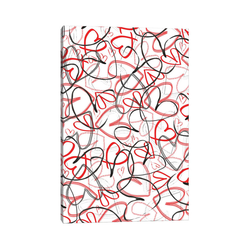Hearts, 2015 by Louisa Hereford - Wrapped Canvas Print, 66.04cm H x 45.72cm W x 1.905cm D