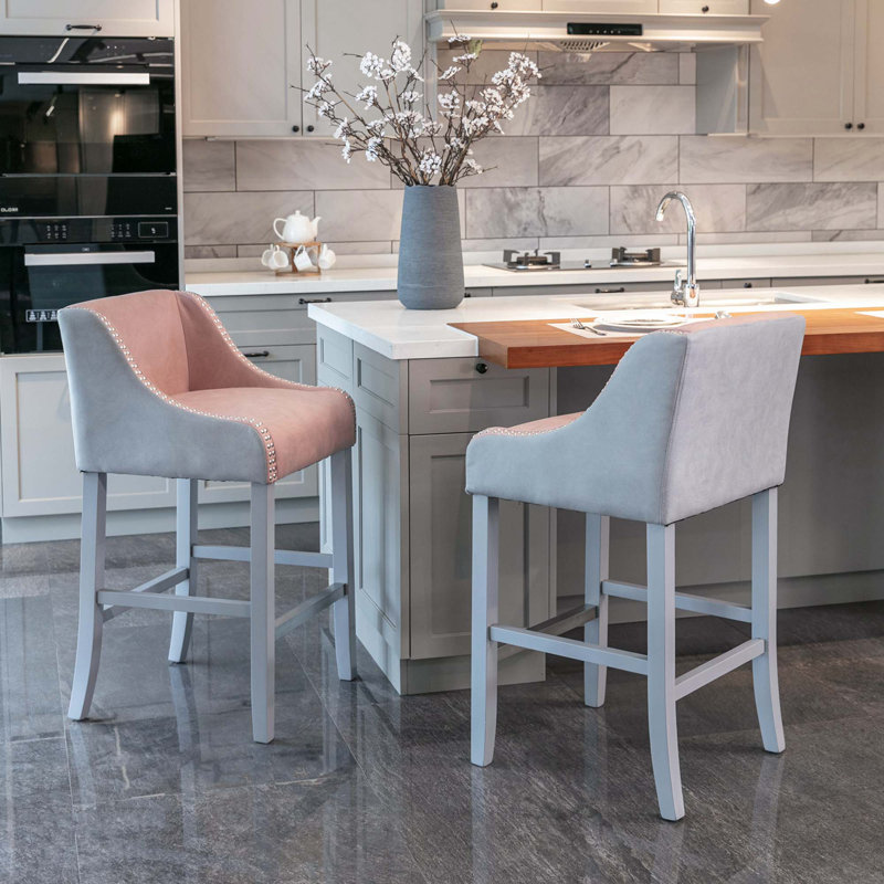 Tabouret 27,9 po Merilda, Rose