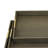 Koi 3pc Nested Serving Tray Set, Faux Shagreen Texture, Bronze Wood