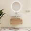 Elsar 30'' Wall-Mounted Single Bathroom Vanity With Resin Vanity Top-105045728