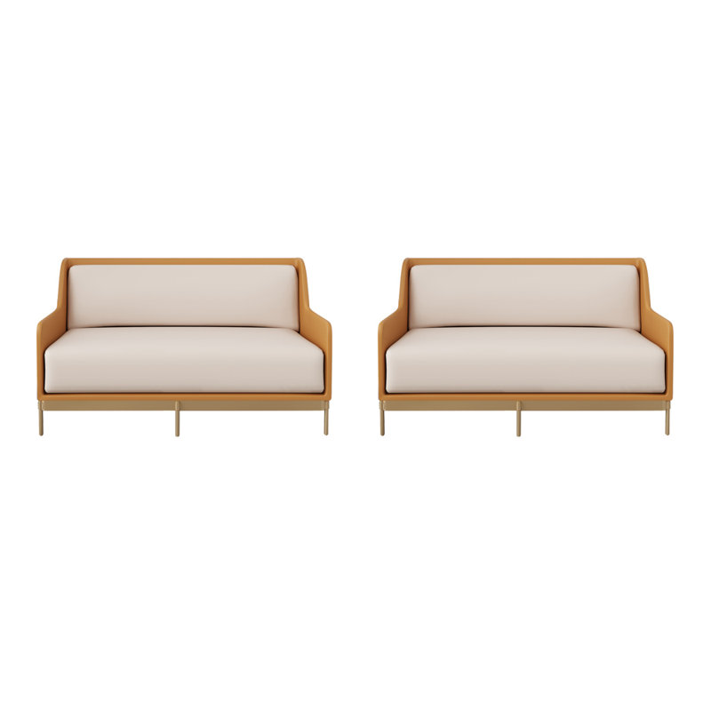 Banc de rangement Western Modern, Orange/beige