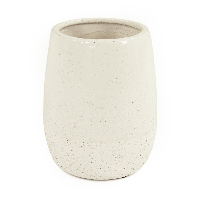 Dakshit Handmade Ceramic Table Vase, 7.75" H x 6" W x 6" D