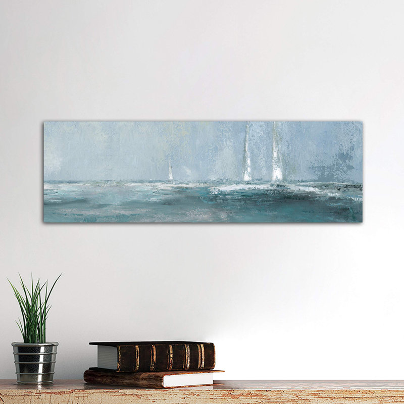 Headed Out by Carol Robinson - Wrapped Canvas Panoramic Painting, 30.48 cm H x 91.44 cm W x 1.91 cm D