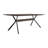 Alyshia Oak Metal Top Dining Table-2025314279