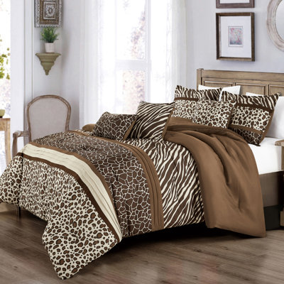 Jcrown Safari Animal Print Comforter Set