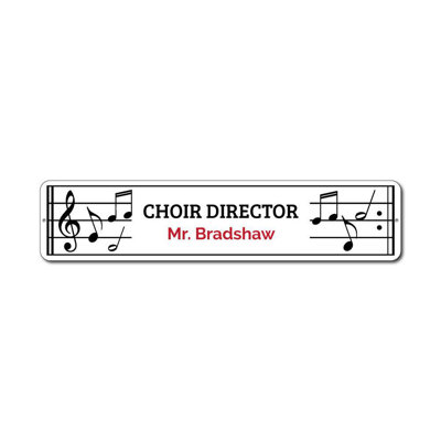 Enseigne de chorale en aluminium