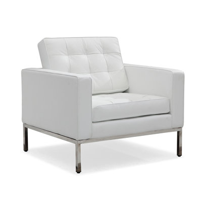 Merchan 29'' Faux Leather Loveseat