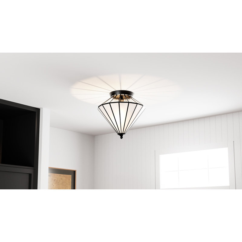 Liam 3-Light Matte Black Flush Mount