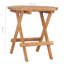 Ensemble de salle à manger pliable 3 pièces Latitude Run® avec coussin en bois de teck massif-1850438121
