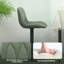 Swivel Upholstered Adjustable Height Counter Stool with Metal Frame-487331193