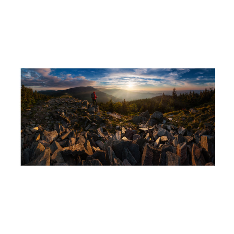 Lucjan Stoszko  Rocks Table Canvas Art, 24" H x 47" W