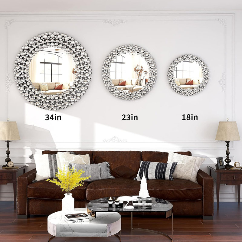 Grand miroir mural 24 po Crystral
