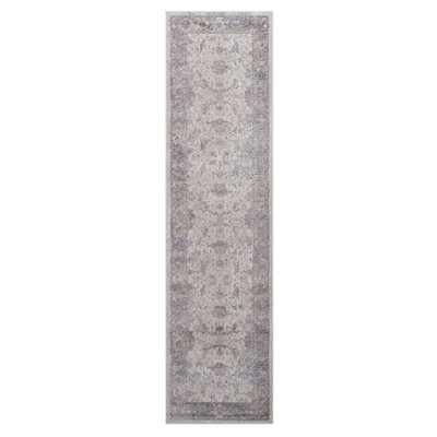 Traditional Runner Rug - Brown/Beige, Area Carpet For Hallway