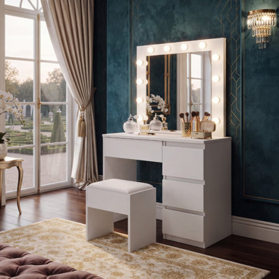 Jaunell Dressing Table with Mirror