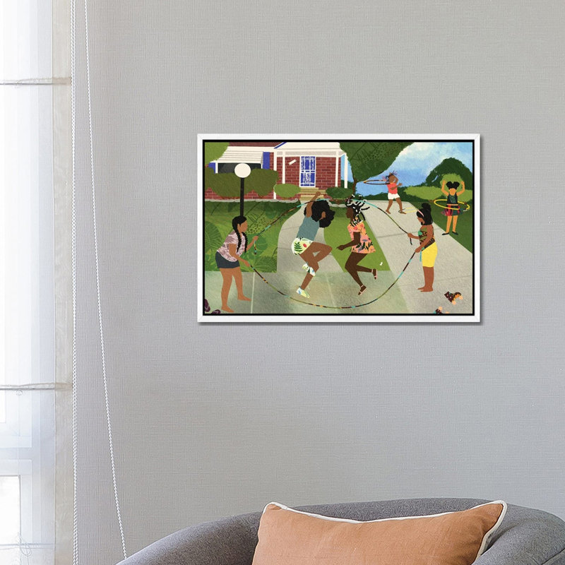 With My Cousins Nem by DeeLashee - Print on Canvas, White Framed, 66.04 cm H x 45.72 cm W