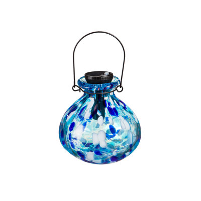Petite lanterne solaire Aqua Confetti