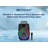 8" Bluetooth Party Speaker with Multi-Color Round Running Lights