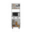Garde-manger Salem avec 2 armoires, 2 tablettes ouvertes et tiroir