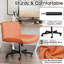 Chaise de travail pivotante en tissu Caelie-105049648