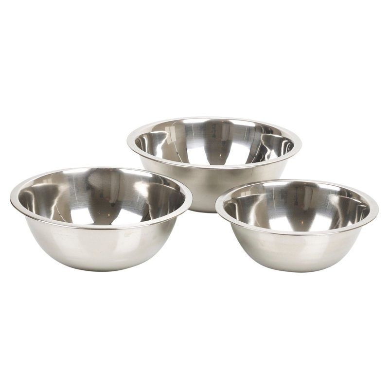 3 Piece Stainless Steel Mixing Bowl Set