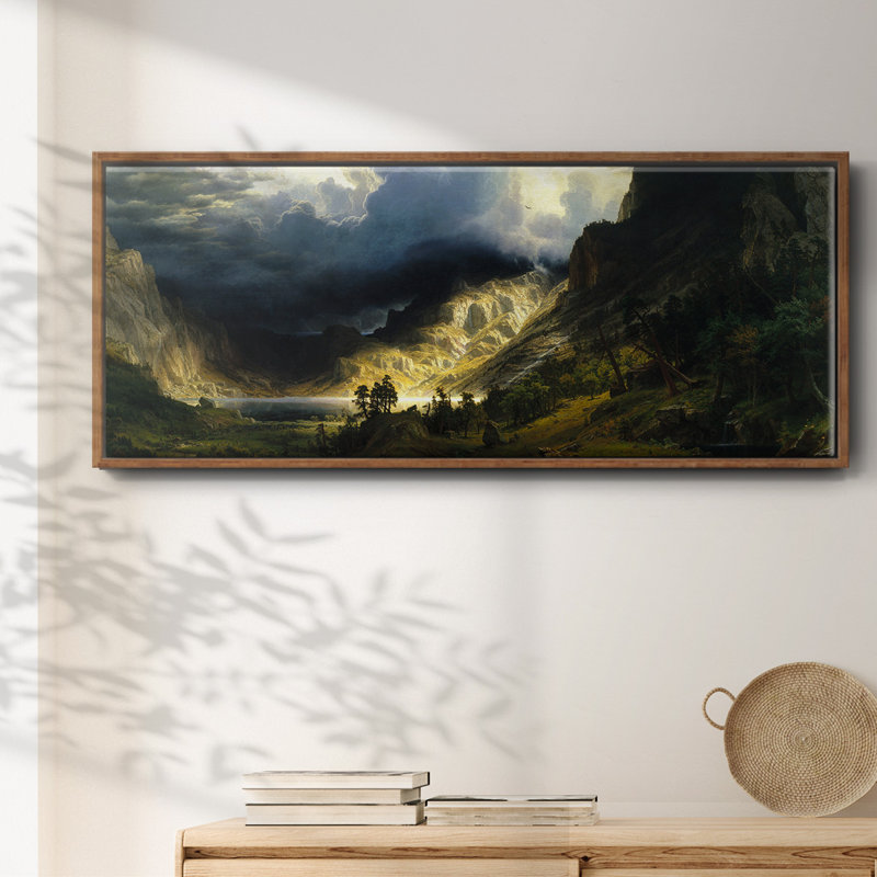 A Storm in the Rocky Mountains - Toile encadrée