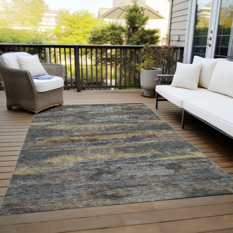 Tapis rectangulaire Aleighna avec envers antidérapant, Rectangle 2 pi 6 po x 3 pi 10 po