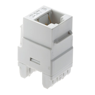 On-q Cat 6 Rj45 Keystone Insert, blanc