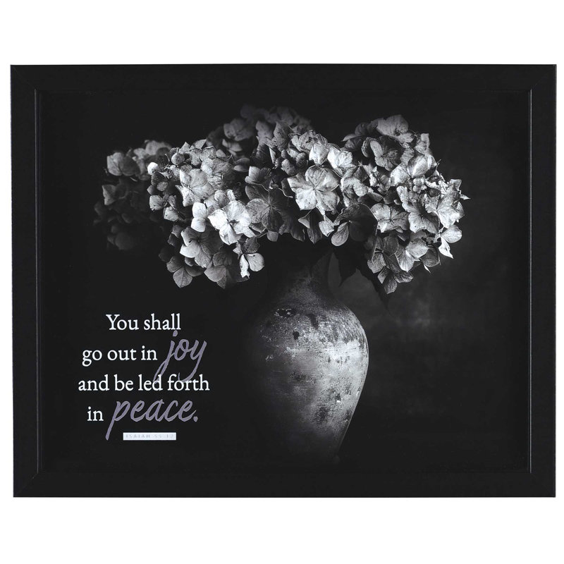 Art mural encadré «You Shall Out In Joy»