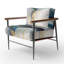 Fauteuil d'appoint rembourré abstrait-1169468405