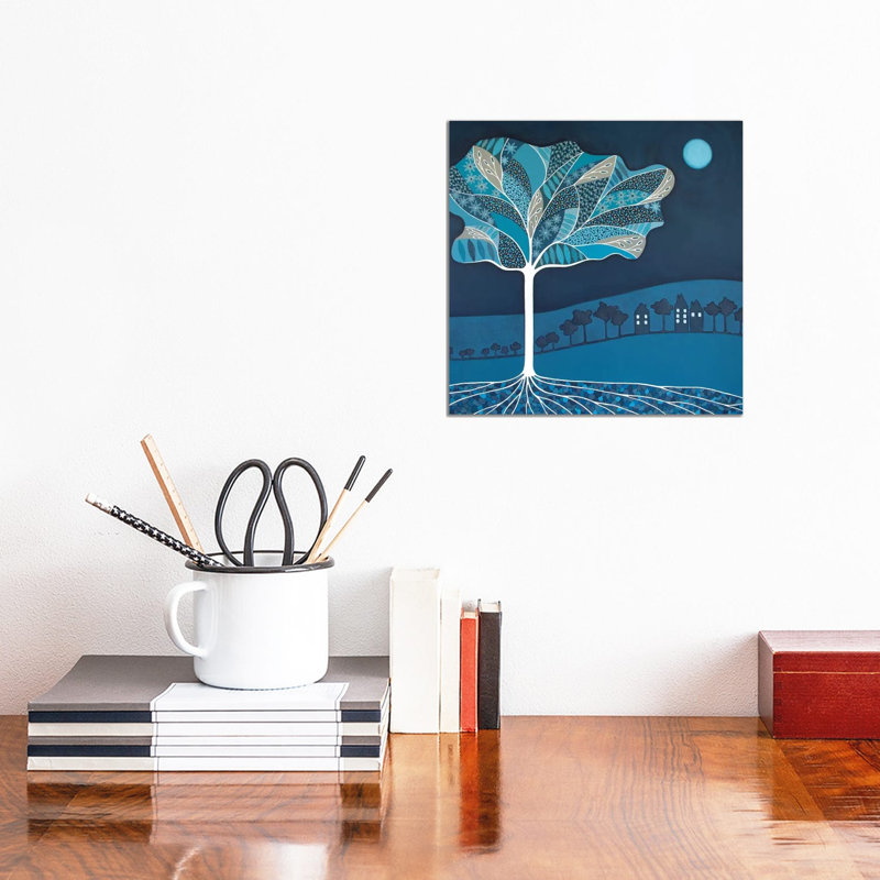 Once In A Blue Moon by Lisa Frances Judd - Wrapped Canvas Print, 30.48 cm H x 30.48 cm W