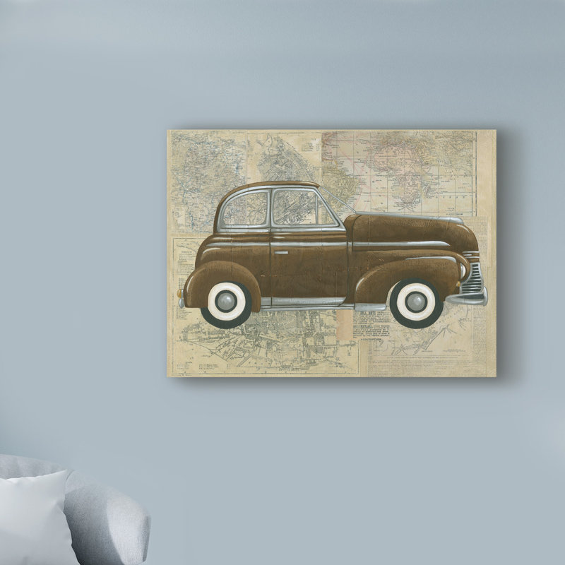 « tour par voiture i », art sur toile, H 14 po x l 19 po x P 2 po