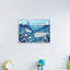 Illustration d'un enfant sous-marin, requin-baleine - peinture-60025485-60025493
