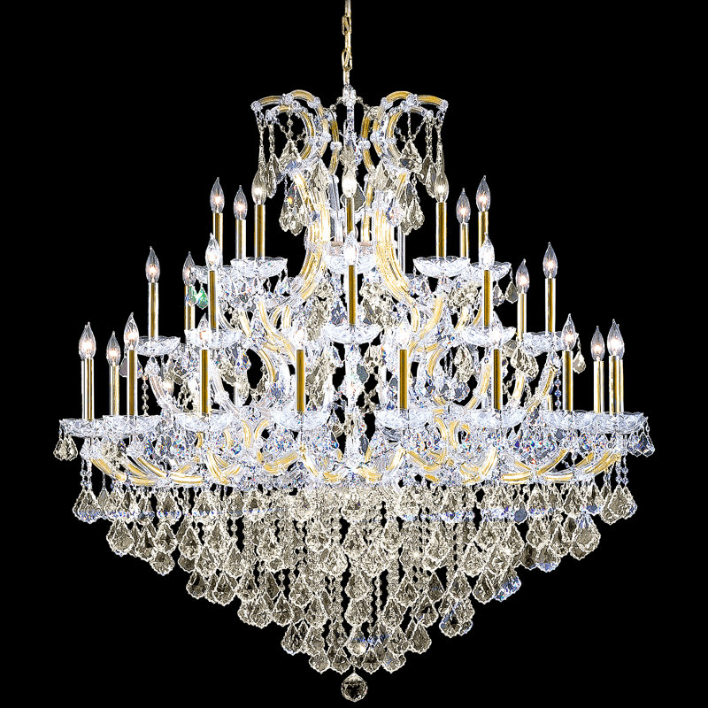Maria Theresa Grand 37 - Light Chandelier, Gold, Swarovski Strass, Gold