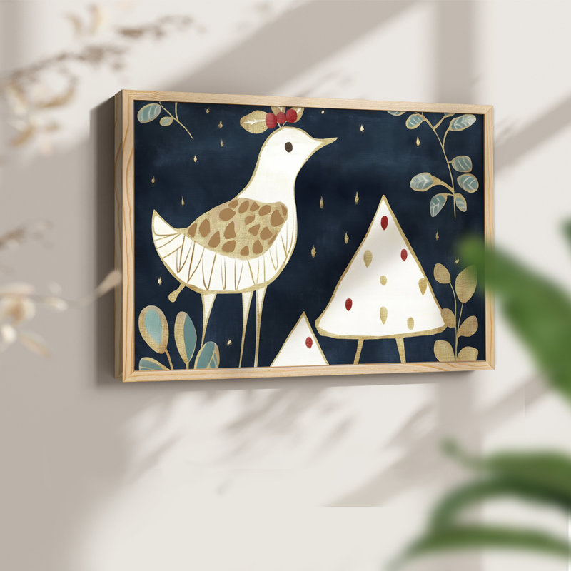 Art de Noël - DCCIV - Reproduction encadrée - Restickable, H 22 po x l 28 po, Naturel