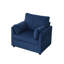 Fauteuil d'appoint rembourré avec rangement-442806582