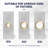 25 PK New Construction Recessed Lighting Mounting Plate/Frame for 4/6/8 Inch