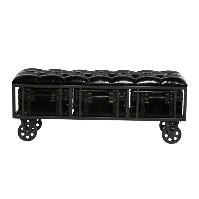 Remylina PU Leather Upholstered Storage Bench