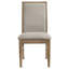 Chaise d'appoint de salle à manger rembourrée Dreydon Barley (ensemble de 2)
