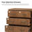 Kaybri Transitional 28"W Solid Paulownia Wood 4-Drawer End Table with Charging Station and Simple Assembly-348509889