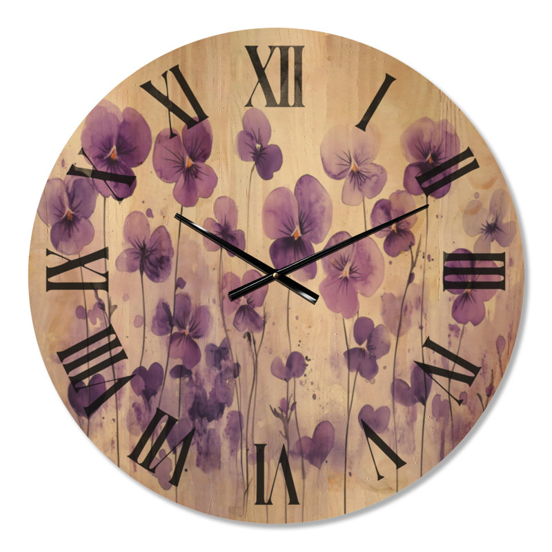 Solid Wood Analogue Wall Clock, Large