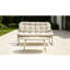 Chaise double en rotin PE de qualité supérieure avec structure en métal - Confort et durabilité ultimes pour votre patio